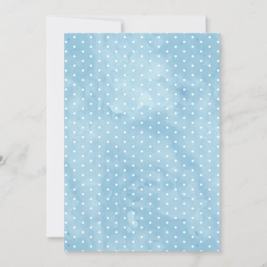 ボーイズエレファントベビーシャワーサンキューカード 招待状 (裏面)