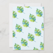 ボーイズエレファント水彩ベビーシャワー招待状 招待状 (裏面)