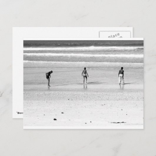 「ボーイズオンザサウスアフリカビーチ」 JTGアートはがき ポストカード (正面/裏面)