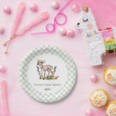 ボーイズオーディアウッドランドベビーディアベイビーシャワー ペーパープレート (パーティー)