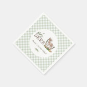 ボーイズオーディアウッドランドベビーディアー誕生日 スタンダードカクテルナプキン (角)