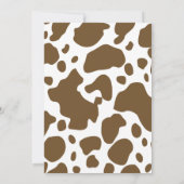 ボーイズカウボーイカウズプリントベビーシャワー 招待状 (裏面)