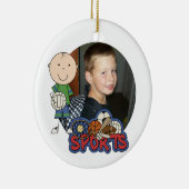 ボーイズカスタマイズバレーボールフォトオーナメント セラミックオーナメント (右)