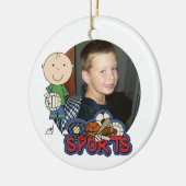 ボーイズカスタマイズバレーボールフォトオーナメント セラミックオーナメント (左)