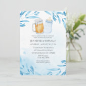 ボーイズカップル共同エッドブルーベビーシャワー 招待状 (スタンド正面)