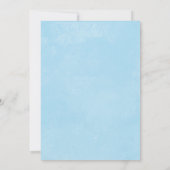 ボーイズカップル共同エッドブルーベビーシャワー 招待状 (裏面)