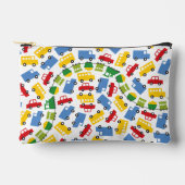 ボーイズカラフルトイズ輸送子供の誕生日パーティー アクセサリーポーチ (正面)
