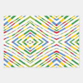 ボーイズカラフルトイズ輸送子供の誕生日パーティー ラッピングペーパーシート (正面3)