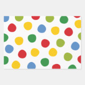 ボーイズカラフルトイズ輸送子供の誕生日パーティー ラッピングペーパーシート (正面2)