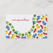 ボーイズカラフルトイズ輸送車のトラック列車 名刺 (裏面)