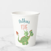 ボーイズカワイドラゴンモダントドラー誕生日 紙コップ (正面)