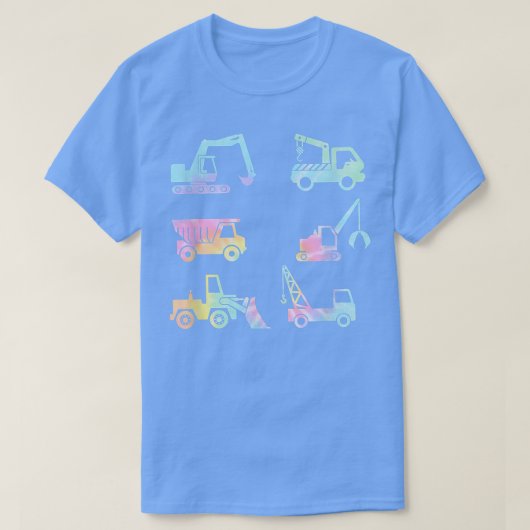 ボーイズキッズ幼児大人おもしろい建築トラック Tシャツ (デザイン正面)