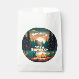ボーイズキャンピングアドベンチャーバースデーパーティー フェイバーバッグ