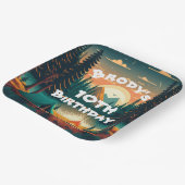 ボーイズキャンピングアドベンチャー誕生日紙プレート ペーパープレート (傾斜あり)