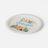 ボーイズキャンプパーティープレート ペーパープレート (アングル)