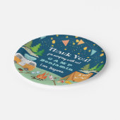 ボーイズキャンプ誕生日キャンプアウトパーティー ペーパープレート (アングル)