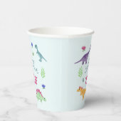 ボーイズキュートブルージャングルTレックス恐竜子供の誕生日 紙コップ (右)