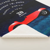 ボーイズクラシックルームの車は月にあなたを愛する シェルパブランケット (3/4)