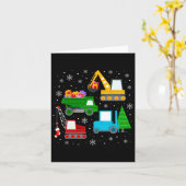 ボーイズクリスマスキッズ幼児建築車 カード (黄色い花)