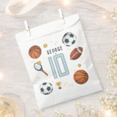 ボーイズクールブルースポーツ子供の誕生日 フェイバーバッグ (クリップ留めされた状態)