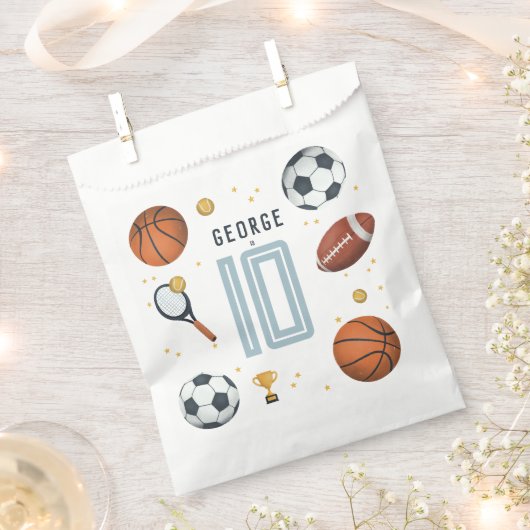 ボーイズクールブルースポーツ子供の誕生日 フェイバーバッグ (クリップ留めされた状態)
