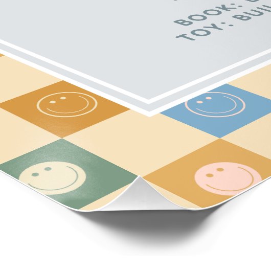 ボーイズクールブルーデュード初年度誕生日マイルストーン ポスター (コーナー)