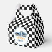 ボーイズクールブルーレーシングカー子供の誕生日 フェイバーボックス (裏面サイド)