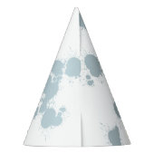 ボーイズクールペイントボールパーティー子供の誕生日 パーティーハット (裏面)