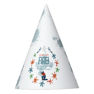 ボーイズクールペイントボールパーティー子供の誕生日 パーティーハット