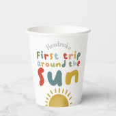 ボーイズクール1stトリップのまわりにザサンサマー誕生日 紙コップ (裏面)