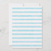 ボーイズグレイブルーバニーベビーシャワーの招待 招待状 (裏面)