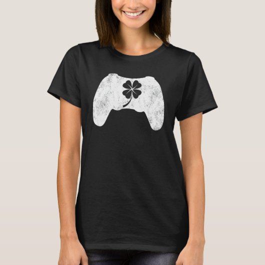 ボーイズゲーマーラッキーゲームシャムロックSt patricks day入 Tシャツ (正面)