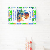 ボーイズゲームウェルカムパーソナライズされた誕生日 横断幕 (インサイチュ)