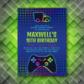 ボーイズゲームトラックパーティー誕生日 招待状