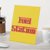 ボーイズゴーカートピットバースデーパストップーティーレーシングカラー 台座サイン (インサイチュ)