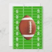 ボーイズサッカーの誕生日パーティーでのゲーム 招待状 (裏面)