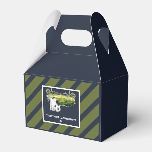 ボーイズサッカースポーツ子供の誕生日 フェイバーボックス (正面サイド)