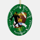 ボーイズサッカーテーマオーナメントグリーンHAMbyWG セラミックオーナメント (右)