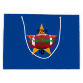 ボーイズサッカーテーマパーソナライズされた抱き枕HAMbyWG ラージペーパーバッグ (裏面)