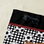 ボーイズサッカービーチ名前をカスタムする付きタオル ビーチタオル (インサイチュ)