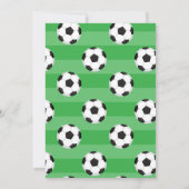 ボーイズサッカープールパーティー誕生日招待状 招待状 (裏面)