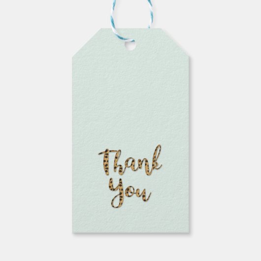 ボーイズサファリアニマルツワイルド誕生日 ギフトタグ (裏面)