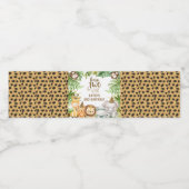 ボーイズサファリアニマルツワイルド誕生日 ペットボトルラベル (シングルラベル)