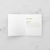 ボーイズサファリジャングルアニマル誕生日カード カード (内部)