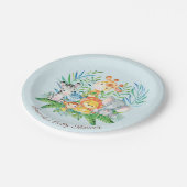 ボーイズサファリジャングルベビーシャワー7"プレート ペーパープレート (アングル)