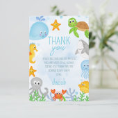 ボーイズザシーワンダーザシーファースト誕生日 サンキューカード (スタンド正面)