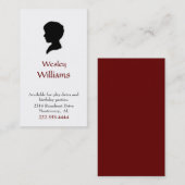 ボーイズシルエットポートレート遊日付カード コーリングカード (正面/裏面)