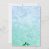 ボーイズシータートルベビーシャワー招待状 招待状 (裏面)