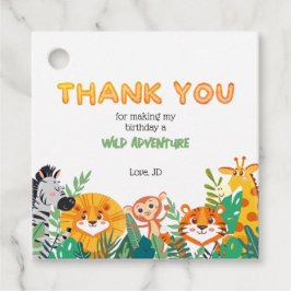 ボーイズジャングル/サファリメッセージカード フェイバータグ