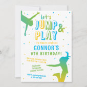 ボーイズジャンプ誕生日パーティートンポリン公園 招待状 (正面)
